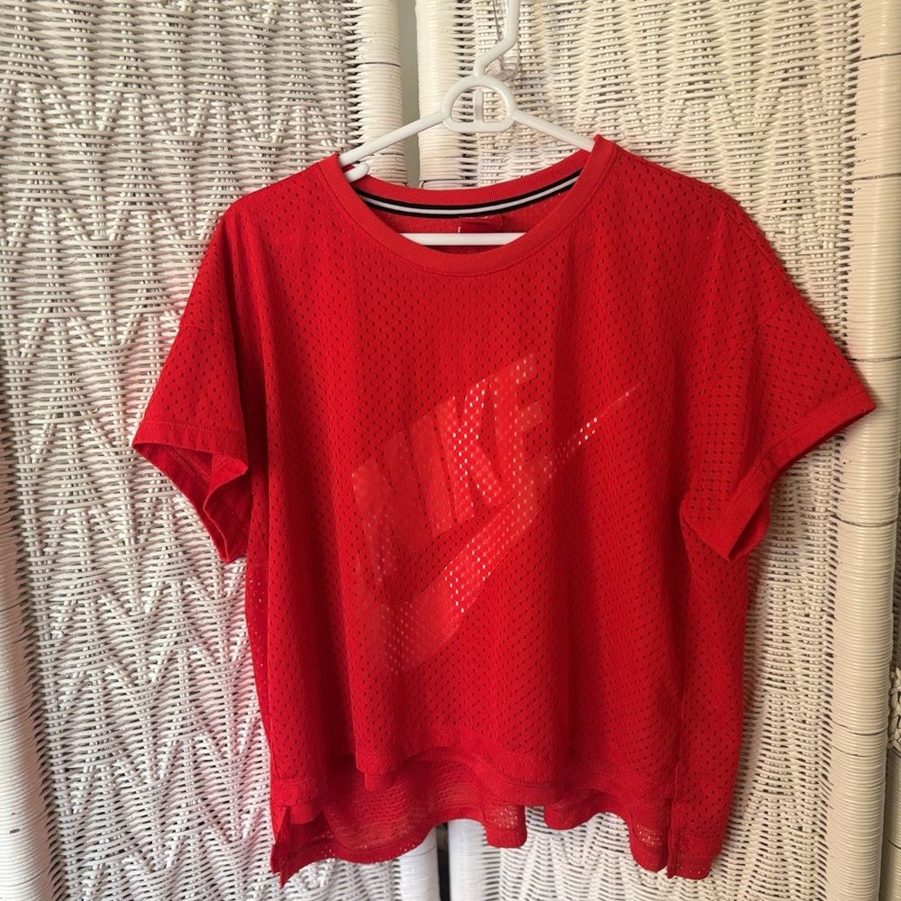 Nike Orange Jersey Sports Top